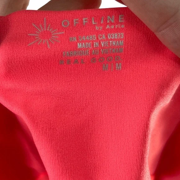 Aerie Offline Vibrant Pink Comfy Athletic Tank Top Romper Skirt Tennis Dress M - Picture 6 of 7